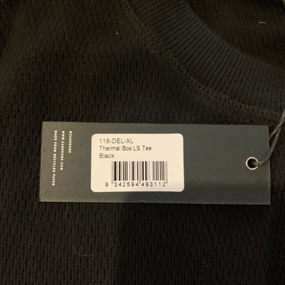 Zanerobe Thermal Box LS Tee Black Size : XL - Picture 3 of 4
